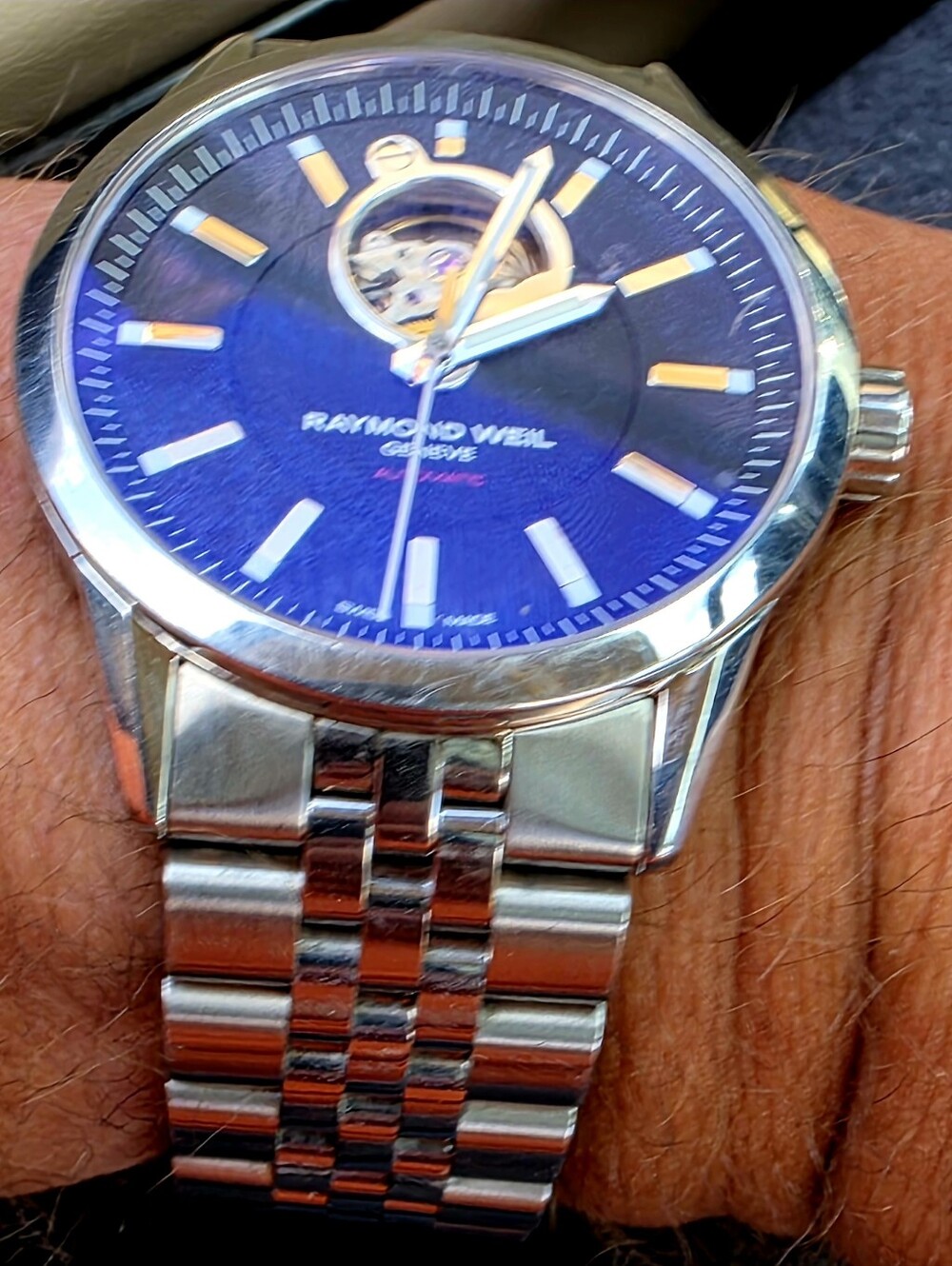 Raymond Weil Freelancer Automatic Men's Watch - Black Dial, Silver Bracelet